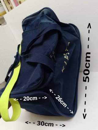 Bolsa de deporte KIPSTA azul y amarilla