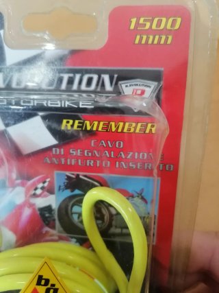 Recordatorio antirrobo moto 1,5metros