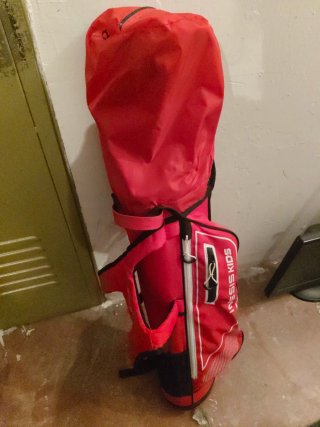 Bolsa y palos de Golf para Niños Roja