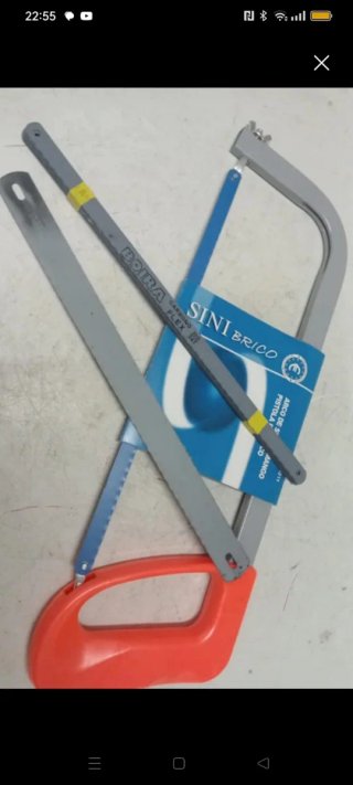 Arco de sierra con 12 hojas