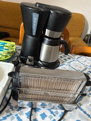 Cafetera, Tostadora y Plancha Eléctrica