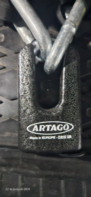 Cadena Antirrobo Moto Artago 69T120 + Mini U
