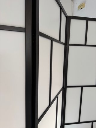 Biombo Ikea Blanco y Negro RISÖR
