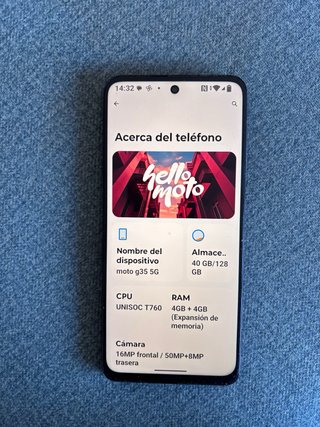 Teléfono móvil gris