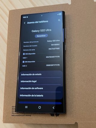 Samsung Galaxy S22 ultra 5G 128GB snapdragon