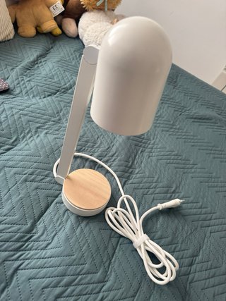 Lámpara LED Flexo USB-C Madera