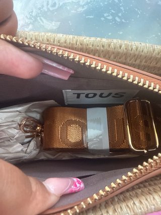 Bolso marron todo marcado!!