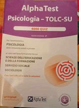 Libro in preparazione al test universitario Tolc S