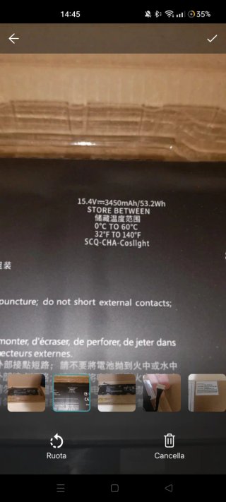 Accessorio batteria per notebook HP (modello KC04X