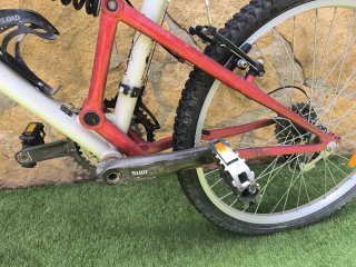 Bicicleta Rockrider para reparar