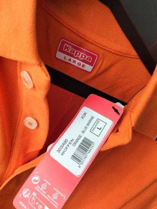 Maglietta Kappa Arancione Taglia L