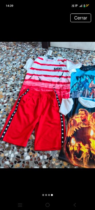 Lote Ropa Niño: Camisetas y Pantalón Corto