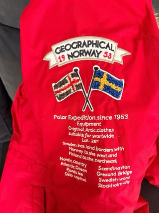 Chaqueta Geographical Norway Roja Invierno