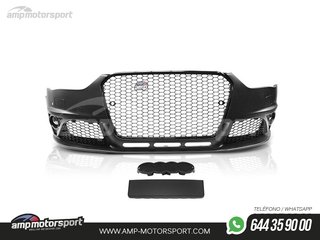 PARAGOLPES DELANTERO PARA AUDI A4 B8 LOOK RS NEGRO CON PDC/SRA