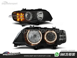 FAROS DELANTEROS OJOS DE ANGEL PARA BMW X5 E53 1999-2003