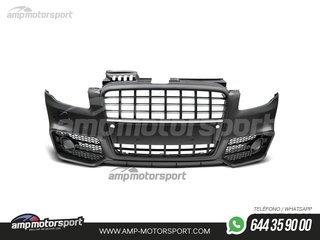 PARAGOLPES DELANTERO PARA AUDI A4 B7 LOOK S4 NEGRO CON SRA SIN PDC