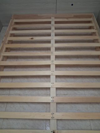 Base Cama Matrimonio Madera Maciza 135x190