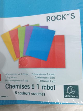 Exacompta Bolsa com 1 aba Rocks Pacote de 50