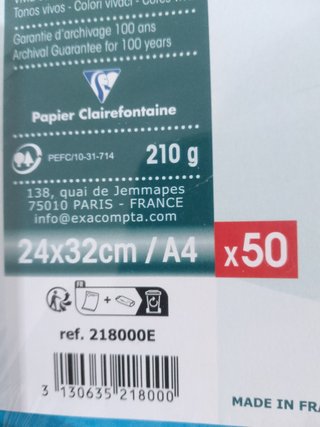 Exacompta Bolsa com 1 aba Rocks Pacote de 50