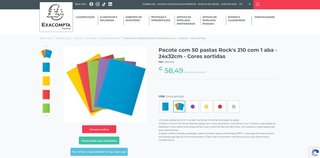 Exacompta Bolsa com 1 aba Rocks Pacote de 50