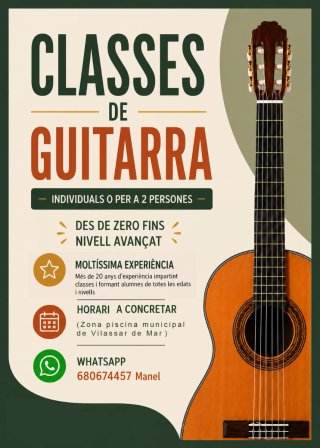 Clases de guitarra.