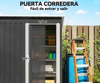 Cobertizo Jardín Metálico 1,16 m2