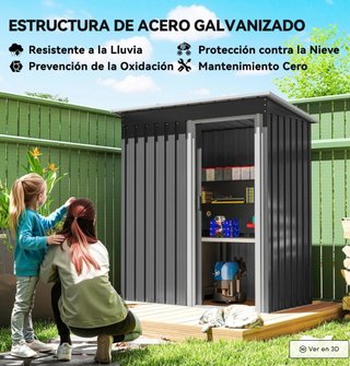 Cobertizo Jardín Metálico 1,16 m2