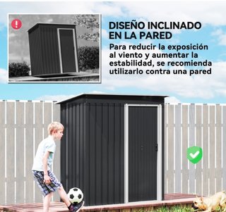 Cobertizo Jardín Metálico 1,16 m2