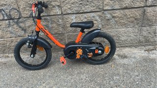 Bicicleta infantil naranja