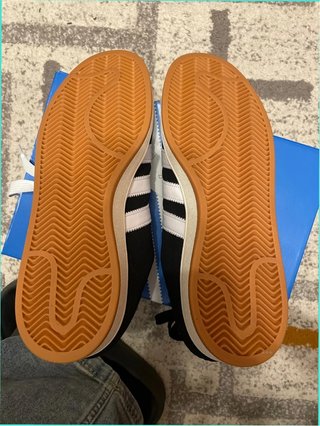Adidas Campus 36.5 Negro Gamuza Auténtico