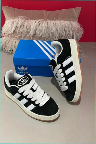 Adidas Campus 40 Negro Gamuza Vintage
