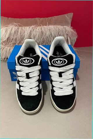 Adidas Campus 40 Negro Gamuza Vintage