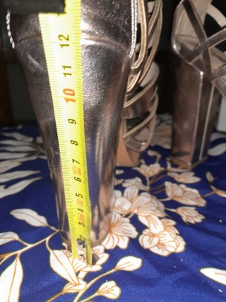 Sandalias Verano Talla 40 Doradas/Plateadas