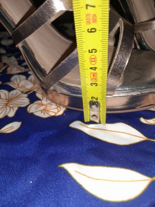 Sandalias Verano Talla 40 Doradas/Plateadas