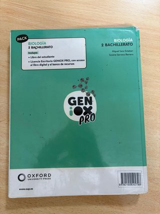 Libro de biología 2°bachillerato