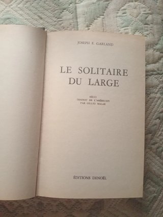 Libro (1966/VF) Le Solitaire du large.