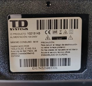 Smart TV TD Systems Negra