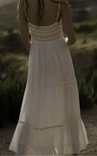 Vestido Zara Boho Ibicenco Blanco