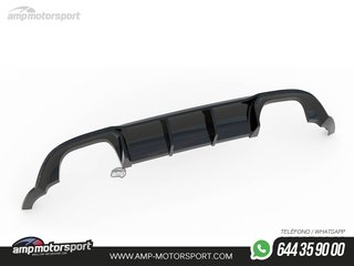 DIFUSOR TRASERO VW GOLF MK7 R 2017-2020 LOOK CARBONO