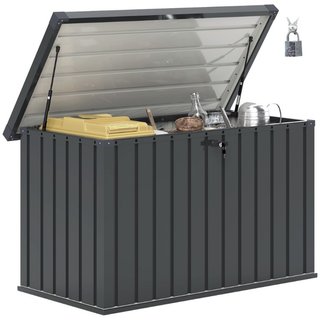 Baule da Esterno da 400L in Acciaio Zincato con Se