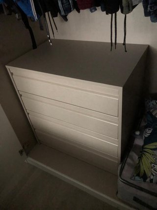 Cajonera 4 cajones beige