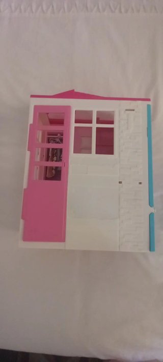 Lote Barbies con armario, casa y accesorios