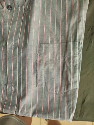 Camisa Ben Sherman Raya Gris Rojo Talla L