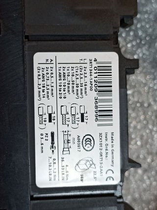 2 contactores SIEMENS 110A