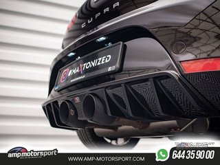 DIFUSOR TRASERO SEAT LEON 1P 2005-2012 NEGRO BRILLO