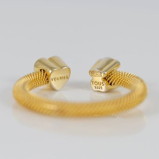 Anillo Abierto Tous  en Plata Vermeil y Diamantes
