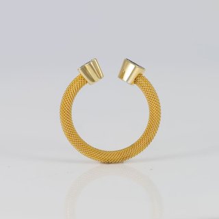 Anillo Abierto Tous  en Plata Vermeil y Diamantes