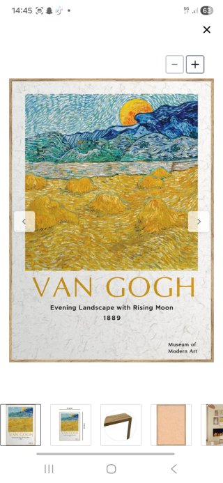 Pintura Van Gogh Paisaje Nocturno