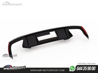 DIFUSOR TRASERO SKODA OCTAVIA MK3 RS 2013-2019 NEGRO BRILLO