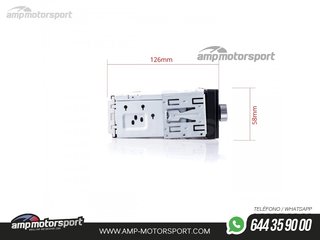 RADIO 1 DIN UNIVERSAL USB BLUETOOTH 4"